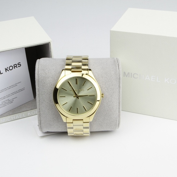 Michael Kors Accessories - NWT Authentic Michael Kors Gold Runway Watch